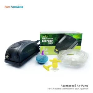 Aquarium Air Pump (5 Feet Pipe,1 Air Bubble Stone 1 Airflow Controller, 1 T Connector)